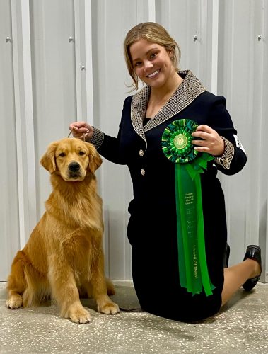GCH Avalor Word of Honor and Camryn, received a Judges Award of Merit at the GRCA National Specialty in Ocala FL in October 2021